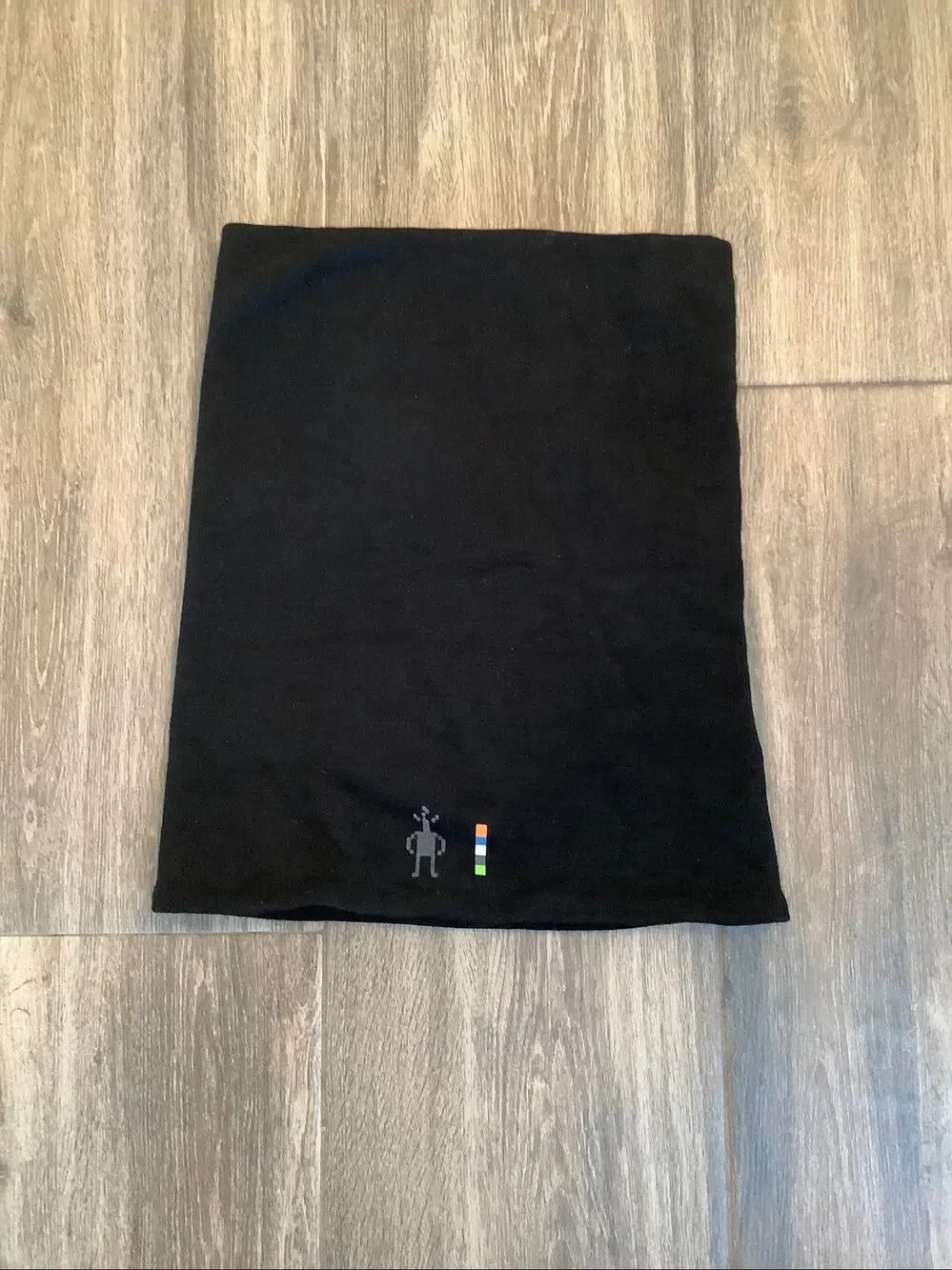 Smartwool One Size Black Thermal Merino Wool Reversible Neck Gaiter D27-1